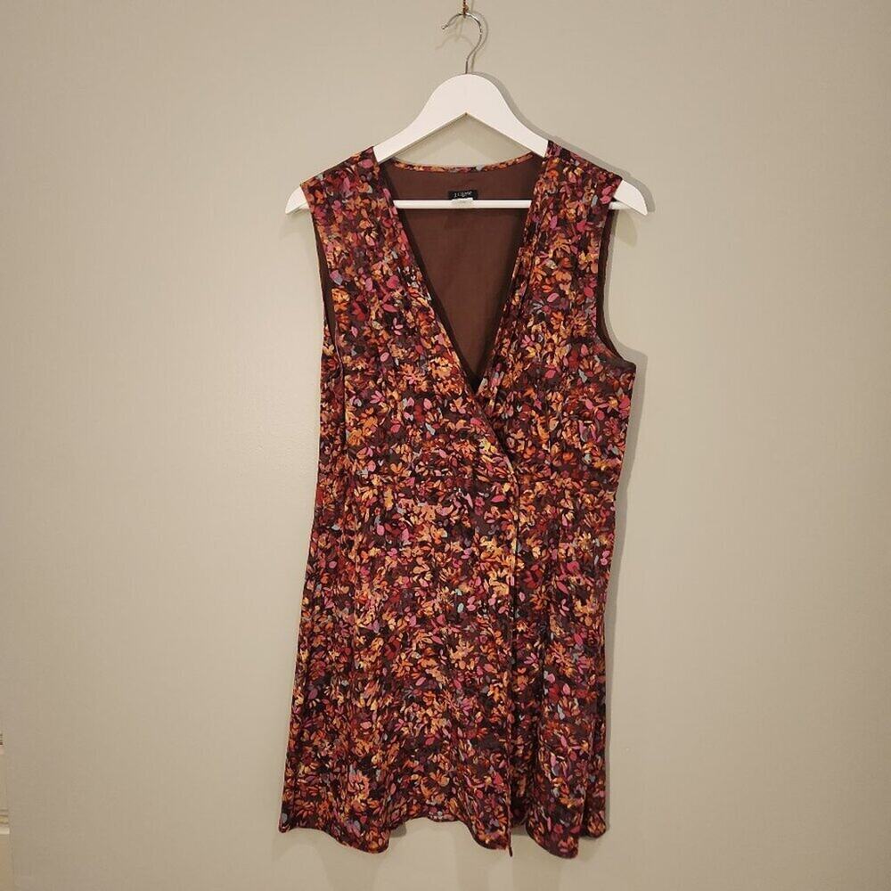 J Crew Factory Sleeveless Wrap Dress Floral - Size 12